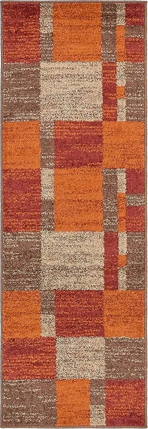 Unique Loom Autumn Collection Area Rug - Providence (2' x 6' 1" Runner, Multi/ Beige)