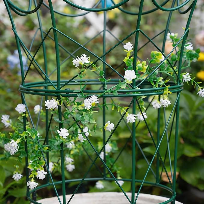 22.9" Peony Cage Sturdy Iron Plant Support for Peonies, Dahlias & Hydrangeas – Durable, Weather-Resistant Design Ideal for Outdoor Plants & Garden Decoration