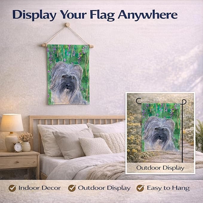 Caroline's Treasures SS1042GF Berger des Pyrenese Garden Flag Mailbox Flag Decorative Yard Flag Banner Outside Patio Artwork Yard Flower Beds, Garden Size, Multicolor