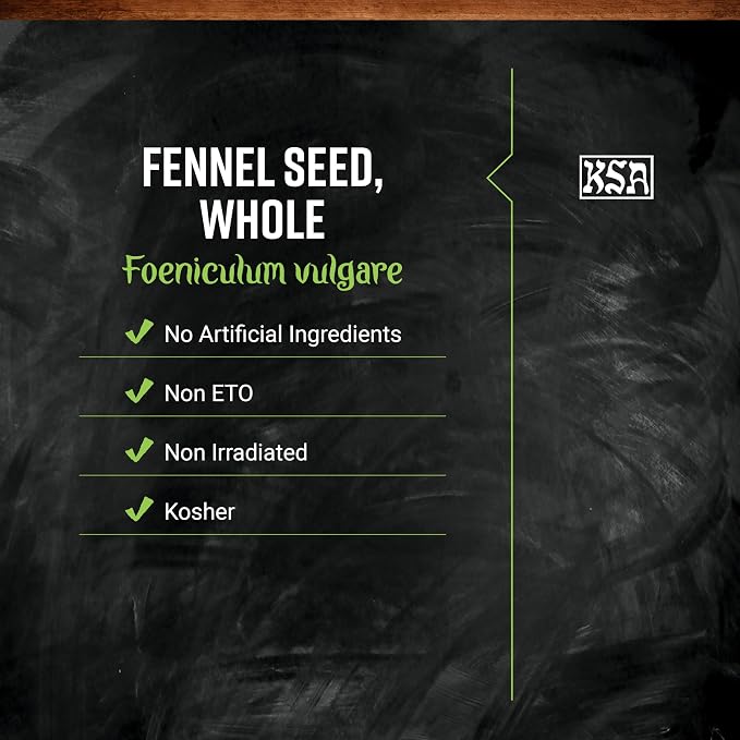Frontier Co-op Whole Fennel Seed, 16-Ounce Bulk, Mild Sweet Flavor, Aromatic, Reminiscent of Licorice, Kosher