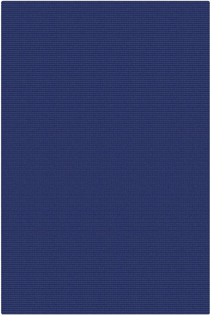 KOZYFLY Washable 4x6 Entry Woven Area Rug, Braided Throw Rugs for Entryway, Non Slip Door Mat Indoor Entrance, Front Porch Carpet for Foyer, Kitchen, Bedroom, Living Room, Royal Blue/Navy