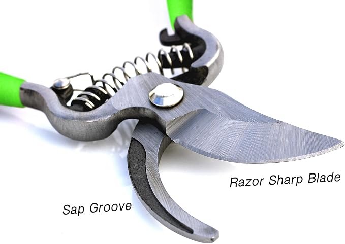 Garden Guru Classic Bypass Pruning Shears Clippers – Heavy Duty Forged Steel Pruners – Non Slip Comfort Grips – Cuts up to 1” Diameter – Professional Bypass Pruners for Gardening - 1 Case (60 Pcs)