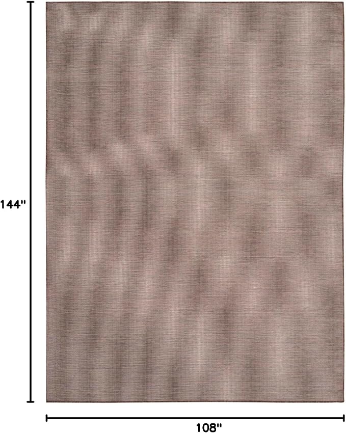 Nourison Home Positano Natural 9' x 12' Area Rug - Easy Clean, Non Shedding, Bed Room, Living Room, Dining Room, Kitchen (9' x 12')
