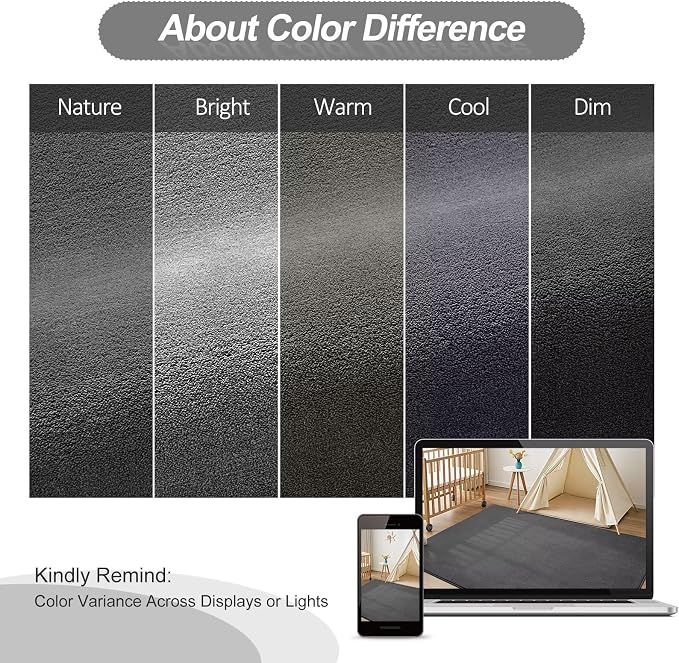 Vasofe Grey Hallway Runner Rug, 2x6 Runner Rugs Non Slip, Bedroom Carpet | Indoor Thickened Memory Foam Bedside Rugs for Bedroom Dorm Boys Room, Washable Low Pile Carpets for Entrance Hall