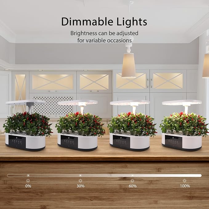 Hydroponics Growing System,12 Pods Hydroponics Growing System Indoor Garden with 120 24W Full Spectrum Grow Lights in 5 Colors, Herb Garden Up to 16" Height Adjustable,Automatic Timer