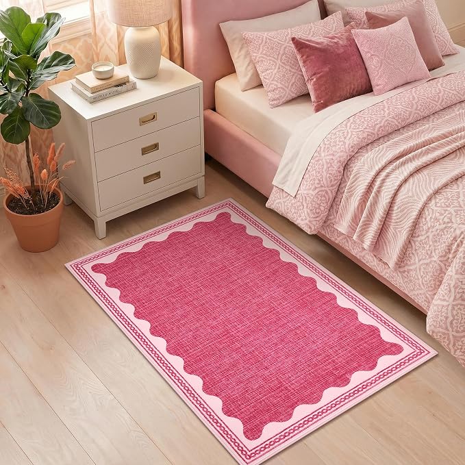 GarveeHome Scalloped Rug
