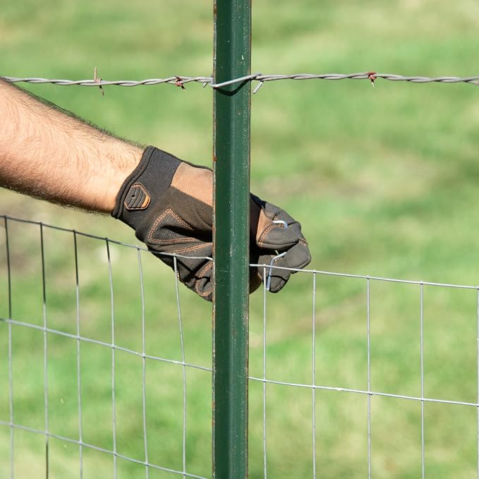YARDGARD – SpeedyTie T‑Post Fence Wire Ties – 11 Gauge Galvanized Steel – Compatible with Power Drill EZ Twist Tool – For T‑Post Fencing | Chain Link Fence Attachment | Fast Installation