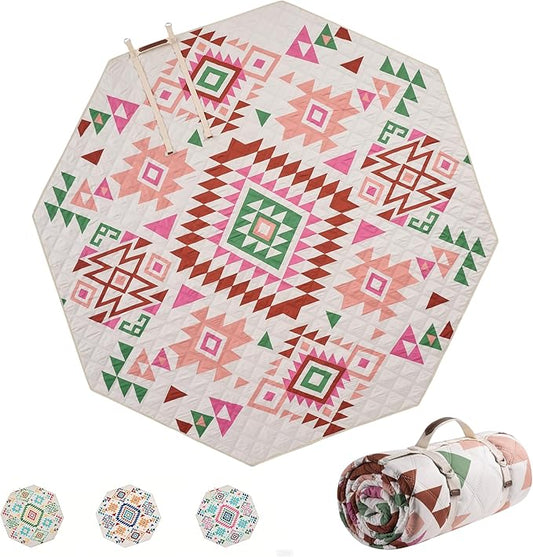 87 in * 87 in Waterproof Picnic Mat Picnic Blanket, Enlarged and Thickened Camping Mat, Larger Picnic Blanket, Suitable for Grassland, Beach, Courtyard, Outdoor Activities (red)