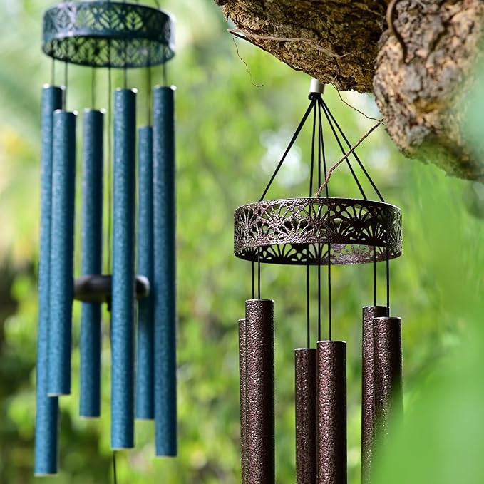 Vanquer Wind Chimes for Outside Deep Tone - 38'' Wind Chimes Outdoor Clearance, Deep Tone, Soothing, Windchimes Outdoors, Memorial, Sympathy, Garden Patio Yard, Home Décor (38" Bronze)