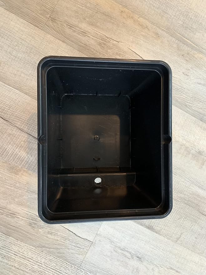 Hydroponic Bato Dutch Bucket, 11 Liter, with Siphon Elbows, 12" x 10" x 9" - 10 Pack