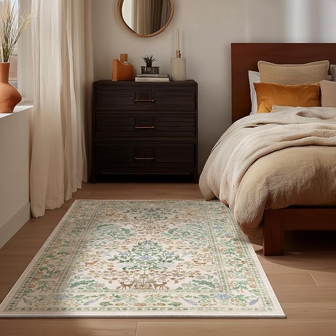2x3 Washable Small Rugs for Entryway: Door Mat Indoor Entrance Throw Area Rug Non-Slip Low Pile Soft Kitchen Rug for Front Door Indoor Entrance Entry Bedside Kids Room