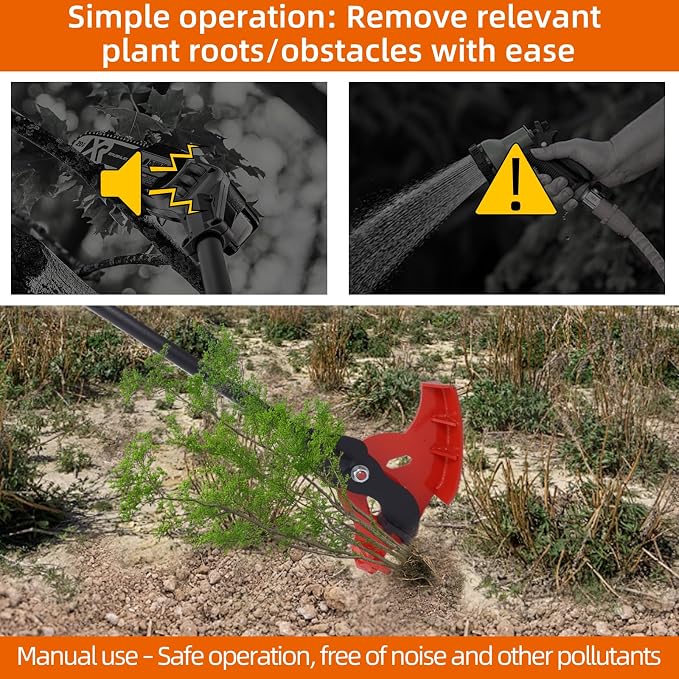 Manual Weeders,Medium-Size Puller-for Tree Roots, Shrubs & Weeds,Lever-Type Root Puller,Weed Extraction Fits 0.2" to 2 inches Roots,Labor-Saving Weed Remover