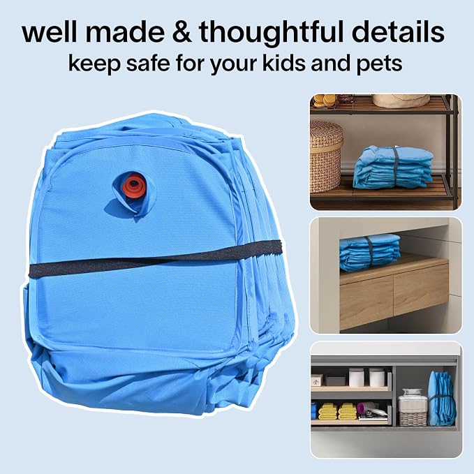 Collapsible Sprinklers Pool for Pet - Foldable Dog Pool for Backyard - Portable Heavy Duty Splash Pad for Puppy Pet Dog (63" x 12")