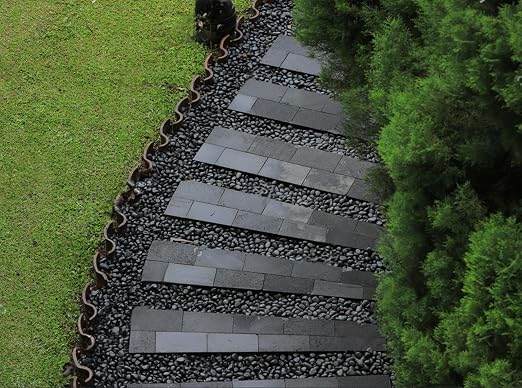 2lbs Black Pebbles for Indoor Plants, 1-2Inch Natural River Rocks for Aquarium, High Polished Decorative Stones for Vase Filler Fish Tank Landscaping Garden