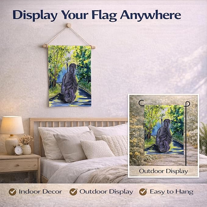 Caroline's Treasures SS8181GF Afghan Hound Garden Flag Mailbox Flag Decorative Yard Flag Banner Outside Patio Artwork Yard Flower Beds, Garden Size, Multicolor