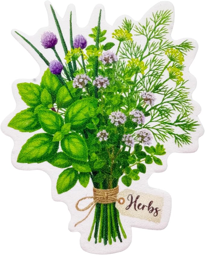Plantable Herb Seed Paper – 24 Herb-Shaped Planting Seed Papers Writable & Plantable Gift for Moms, Plant Lover, & Teachers, Classroom Activities, Garden Projects, & Celebration Favors