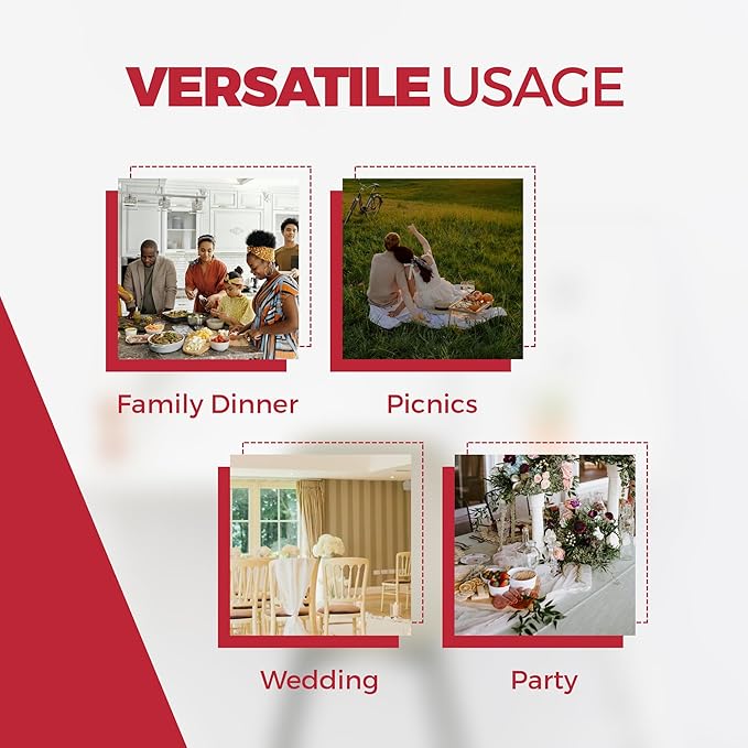 Decorelia Waterproof Faux Linen Rectangle Tablecloth, Spillproof Wrinkle Free Outdoor Reusable Table Cloth for Patio,Holiday,Banquet,Party,Buffet Dinner (Oblong,60 x 120 Inch (10-12 Seats),Red)