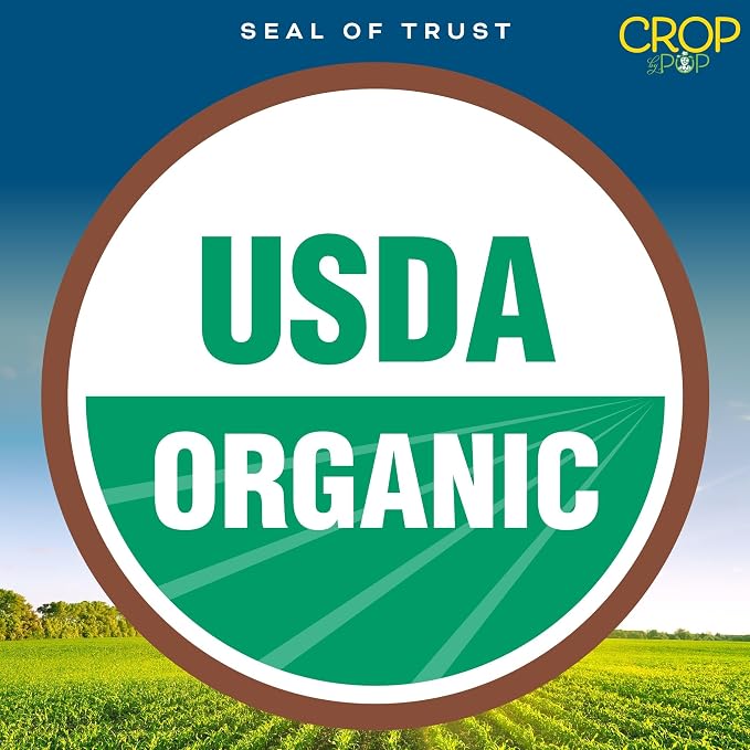 CROP BY POP - Organic Raw Pumpkin Seeds (16 Oz - 1 LB) Packed Fresh in Resealable Bag - USDA Organic, Non GMO - Naturally Grown, Vegan, Kosher