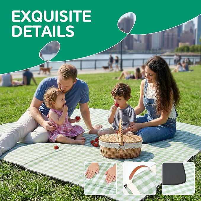 Waterproof Beach Blanket Picnic Mat Outdoor Dog Rug Foldable Oversized Extra Large Sandproof Sand Free Resistant Big XL Giant Towel Hawaii Family Essentials Supplies Summer Must Have Vacation Gift