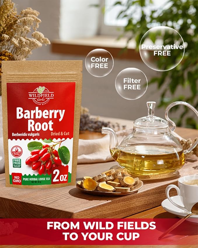 2 oz. Barberry Root Herbal Tea (Berberis vulgaris) – 56g Dried Barberry Root Tea Raíz de Agracejo