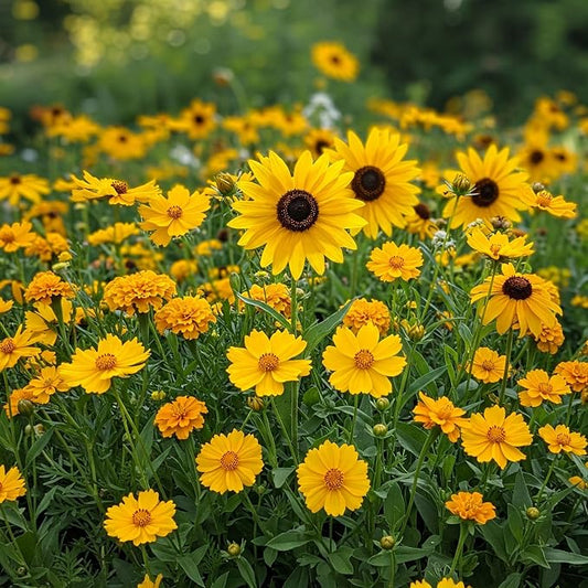 Ferry Morse Flower Seeds - Yellow Mix, Non-GMO, Full Sun - 1 lb
