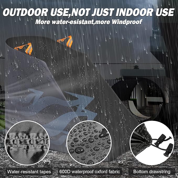 XYZCTEM Treadmill Cover Waterproof Dustproof Running Machine Cover Exercise Workout Equipment Protective with Windproof Drawstring and Air Vents for Home Gym Indoor Outdoor