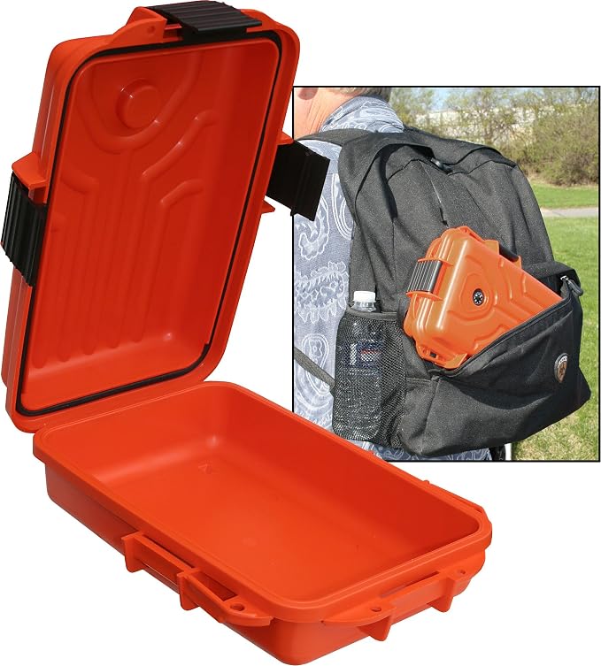 MTM Survivor Dry Box with O-Ring Seal (Orange, Large)