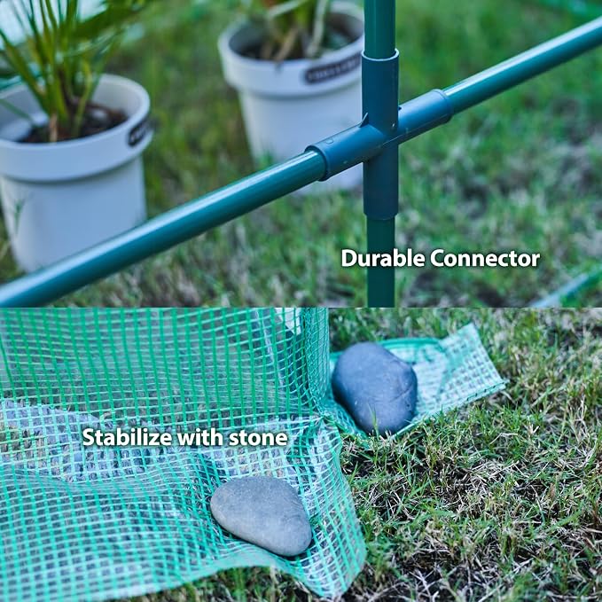 47.2" L × 23.6" W × 23.6" H Mini Greenhouse for Indoor Outdoor,Portable Mini Greenhouse, Heavy-Duty PE Plant Cover Tent , Tabletop Greenhouse for Small Plants, Seedling Humidity Dome Green