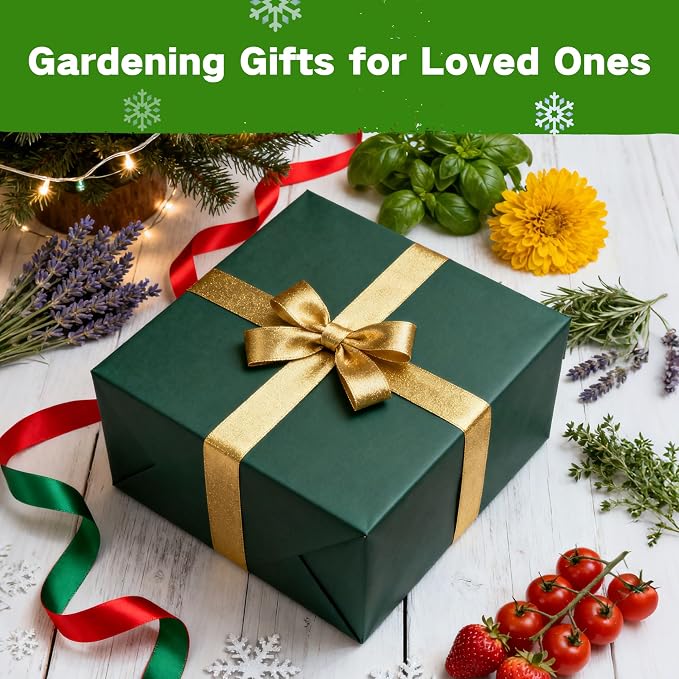Lush&Dew Year-Round USDA Zone 6 Heirloom Survival Seed Kit, 32 Varieties 30,000+ Non-GMO Seeds for Planting Vegetables Herbs, Gardening Gifts for Women Men, Raised Beds, Indoor Outdoor Home Gardens