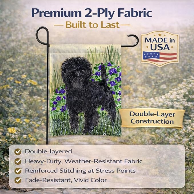 Caroline's Treasures SS8151GF Affenpinscher Garden Flag Mailbox Flag Decorative Yard Flag Banner Outside Patio Artwork Yard Flower Beds, Garden Size, Multicolor