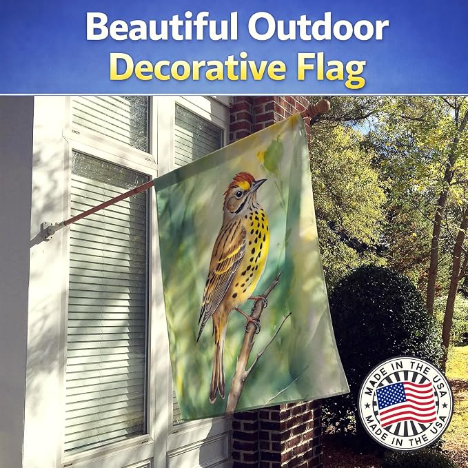 Caroline's Treasures Alabama Yellowhammer House Flag Large Porch Sleeve Pole Decorative Outside Yard Banner Artwork Wall Hanging, Polyester, House Size, Multicolor