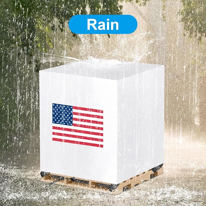 Pallet Cover Tarp Waterproof, Pallets Covers Heavy Duty Waterproof bulk Pallet Covers 48 x 42 x 48'' Outdoor Tarps Bulk Box Cover 48 x 42 x 48'' Custom White Fits Wood Patio Furniture