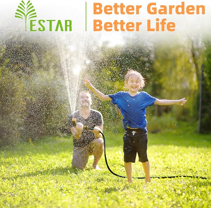 Retractable Garden Hose Reel 5/8 in x100 ft, Heavy Duty Wall Mounted Hose Reel with 10- Function Sprayer Nozzle, Any Length Lock/Automatic Slow Return System,180° Swivel Bracket