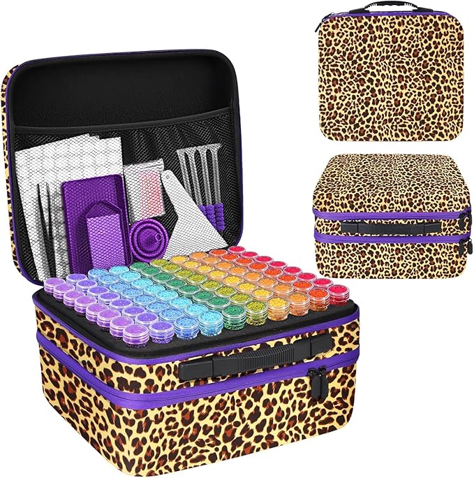 ZORETCO Diamond Art Storage - 240 Containers Diamond Art Kits for Adults | Diamond Painting Storage Case with Tools, Portable Bead Organizer Box for Diamond Painting Accessories, Art Supplies