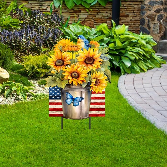 Briarwood Lane Summer Metal Art 27x15 American Country for Summer Metal Art