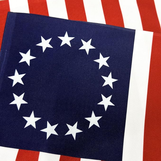 TOPFLAGS Betsy Ross Flag Garden Flags 12x18 Inch Double Side 250 Anniversary 13 Star USA Yard Flag Colonies for Outside Patriotic