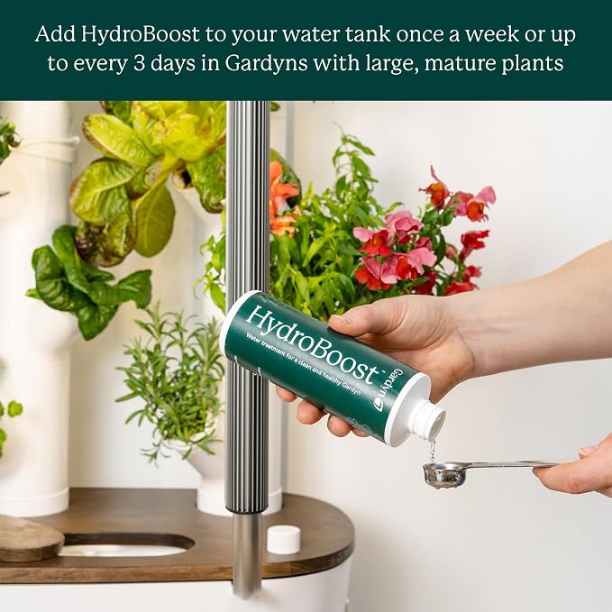 Gardyn HydroBoost for Hydroponic Indoor Gardens - 250 ml | Plant based water treatment, balances plant nutrients & reduces need for more intensive growing system cleanings