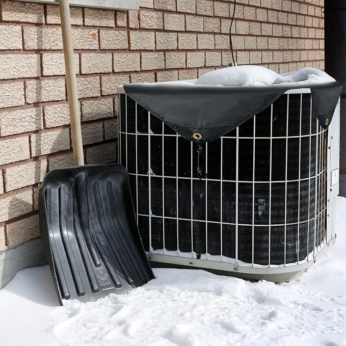 Air Conditioner Covers for Outside Units, Central AC Cover for Outdoor Unit Heavy Duty Water-Resistant Top Cover 36 x 36 Inch, Black