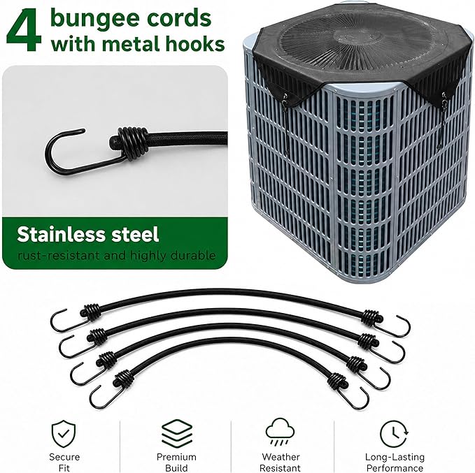36x36 Central Air conditioner Covers for Outside, Larger Mesh AC Unit Covers Outdoor - Top Universal Defender