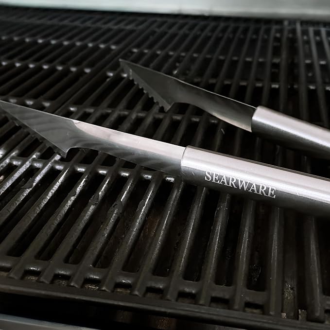 Barbecue Grill Tool Set - Stainless Steel - Strong Durable Design - Heat Resistant Glove & Bristle Free Grill Brush - Thermometer, Meat Injector, & Corn Skewers - Perfect For Smokers & Grills