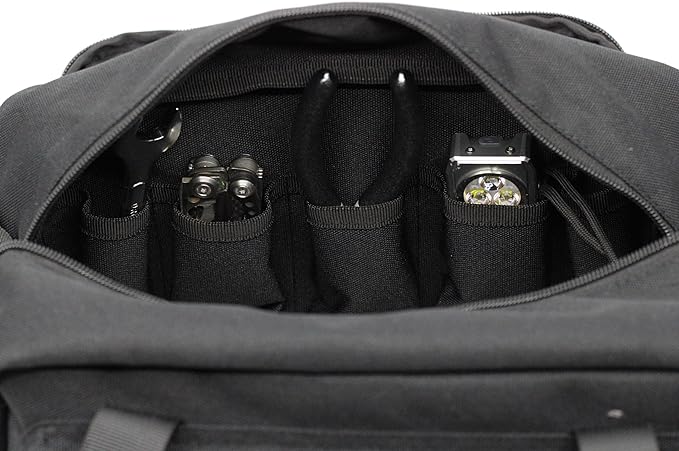 Coreflex 12-Inch Heavy Duty Tool Bag, Tactical, Gear, Range, EDC,Tool Bag for cars, Multi-Purpose Work Bag for Mechanics,Electrician,Carpenters,Builders,Plumbers 12" X 7" X 7" (Black)