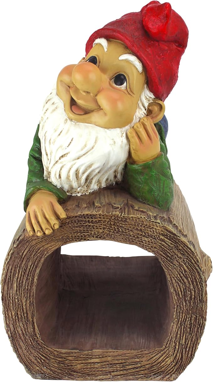 Design Toscano Stormy the Gnome Gutter Guardian Downspout Statue
