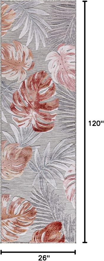 CAMILSON Runner Outdoor Rugs Oriental Retro Traditional Floral Medallion Area Rug 2x10 Non-Shedding Stain Resistant Indoor Carpet for Bathroom Hallway Kitchen Office (2 x 10 / Multi Color)