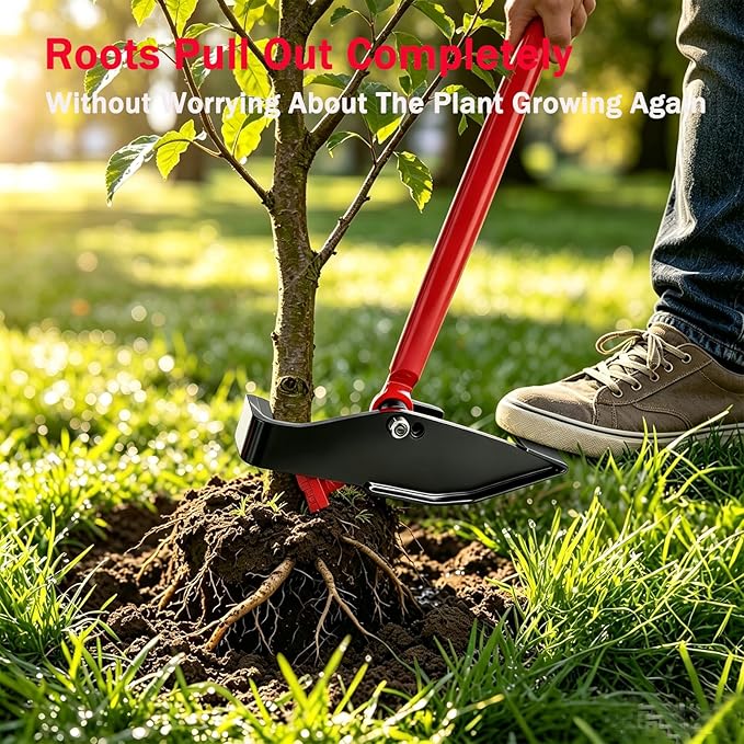 Large Size Sapling Puller Tool - Heavy Duty Tree Root Puller for ¼ to 2" Woody Stems | Fully Uproots Trees & Shrubs | Ergonomic Garden Tool for Landscaping, Farming, Forestry