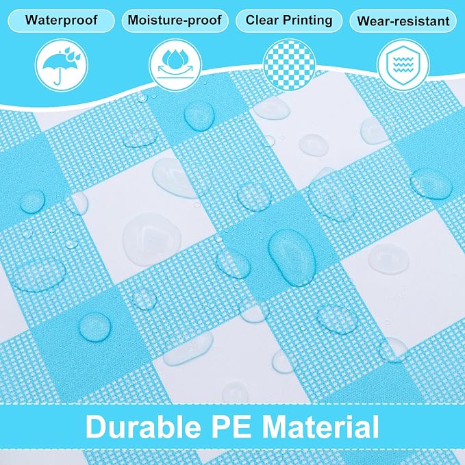 4 Pcs Disposable Outdoor Picnic Blankets 70.9''x70.9'' Portable Pocket Blanket Foldable Waterproof Picnic Mats Sandproof Beach Blanket with Ground Spikes for Beach Travel Hiking Camping