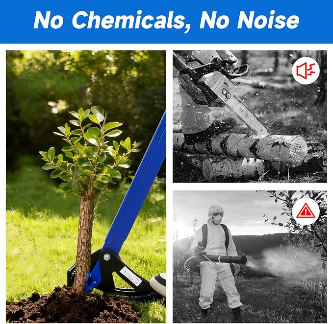 Sapling Puller Tool - Heavy Duty Tree Root Puller for ¼ to 2" Woody Stems | Fully Uproots Trees & Shrubs | Ergonomic Garden Tool for Landscaping, Farming, Forestry