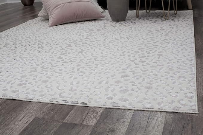 Rugs America Natura Snow Leopard Transitional Vintage Area Rug 2'3 x 8' (HZ50A)