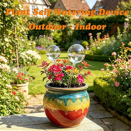Plant Self Waterer for Indoor Outdoor Plant – Self Watering Planter Insert When on Vocation, Plant Watering Globes Drippers for Who Busy Care Plant – Ideal House Garden Plant Water Bulb