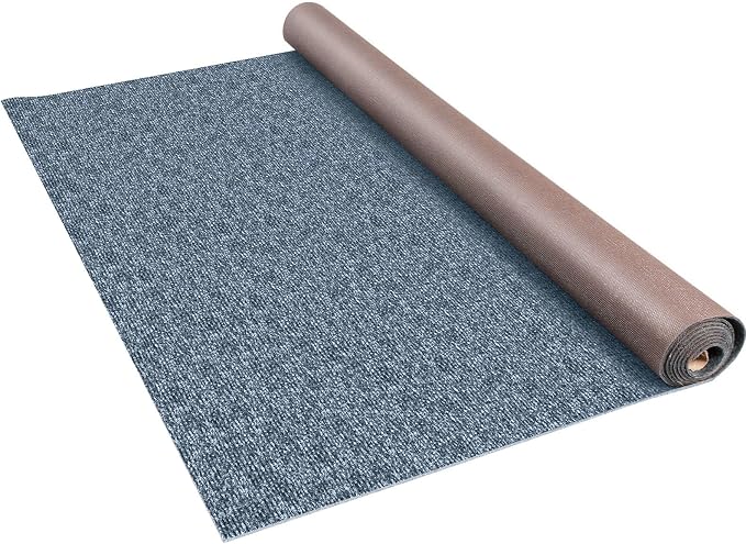 Happybuy 6 ft x 39 ft Grey Marine Carpet for Boats Waterproof - 0.18" Thick Indoor Outdoor Rug Carpet Roll for Home Patio Porch Deck