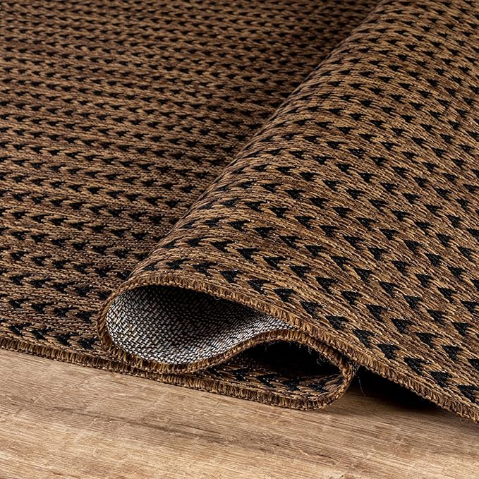 Washable Outdoor Rug 8x10 Modern Area Rugs Outdoor Carpets Striped Pattern Non Shedding Waterproof Easy Clean Patio Deck Porch Living Room Bedroom Garden RV (8 X 10 Gold)